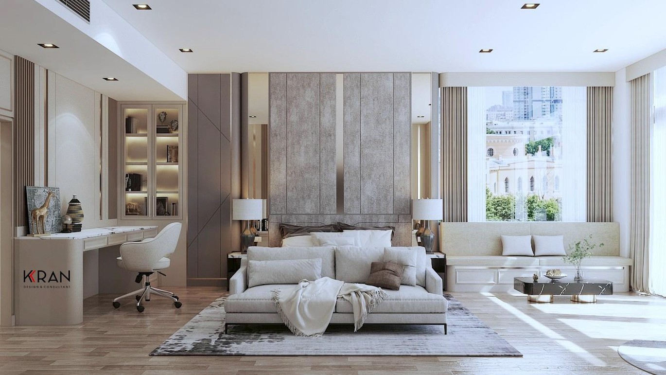ตกแต่งห้องนอนสไตล์ModernMinimalเรียบหรูโปร่งโล่งด้วยแสงธรรมชาติ