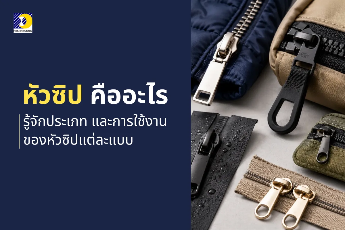 หัวซิปคืออะไรรู้จักประเภทและการใช้งานของหัวซิปแต่ละแบบ