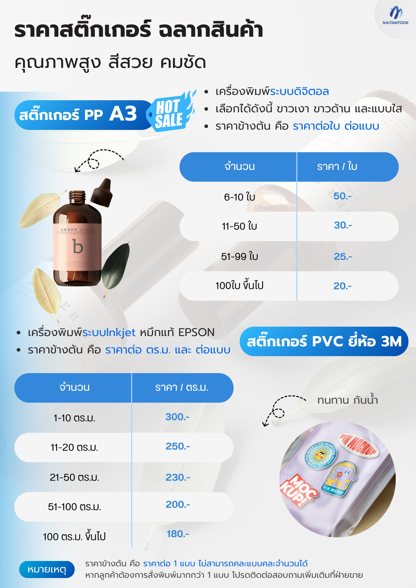 ทำสติ๊กเกอร์ฉลากสินค้า