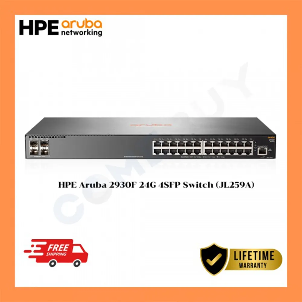 HP HPE Aruba 2930F 24G 4SFP Switch JL259A#ACF HP Aruba 2930F 24G 4SFP+ Switch : Electronics -