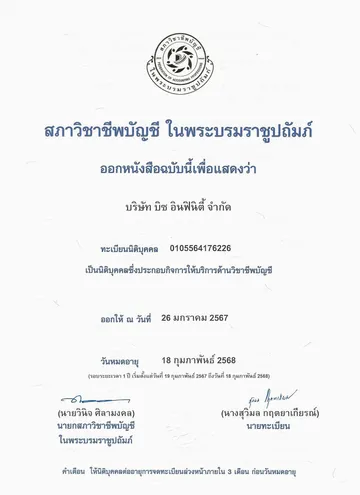 ใบอนุญาตสถาบัญชี