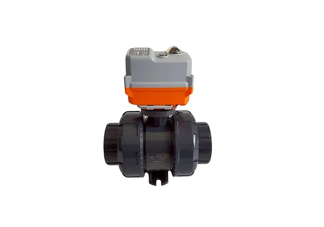 1-Ture-Union-Ball-Valve-UPVC-With-Electric-Actuator