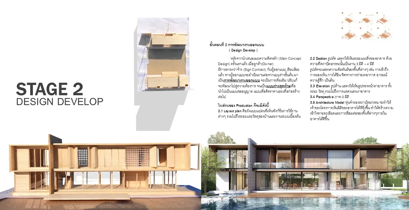 การพัฒนาแบบสถาปัตยกรรม STAGE 2 Design Development โดย Area25 Architects