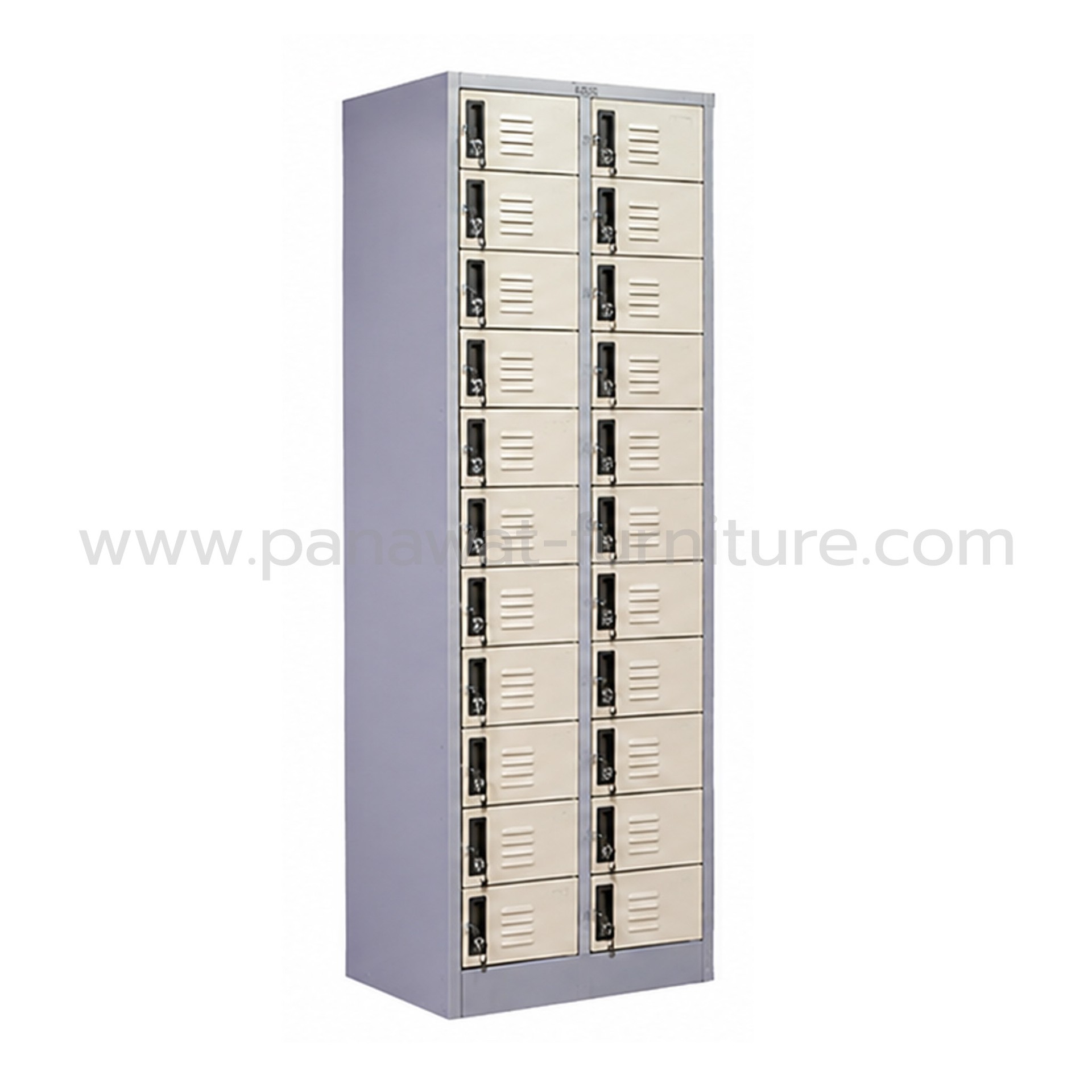 ตู้ล็อคเกอร์ เล็ก 2 แถวสูง 22 บาน รุ่น LK122