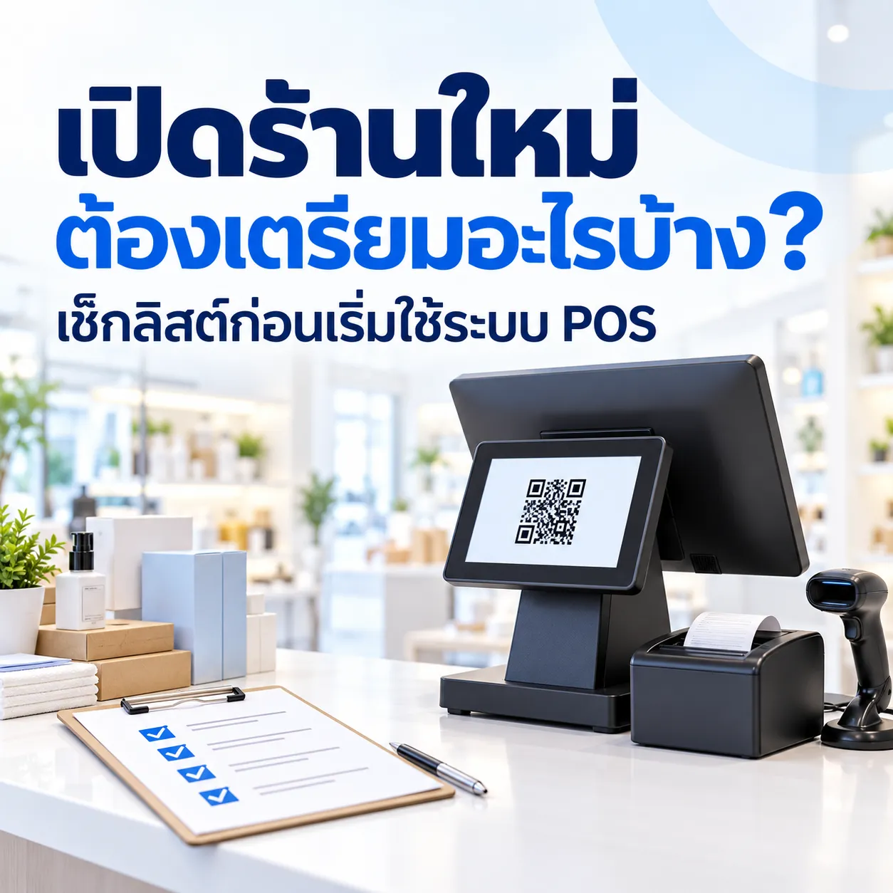 เช็กลิสต์เปิดร้านใหม่พร้อมระบบPOS