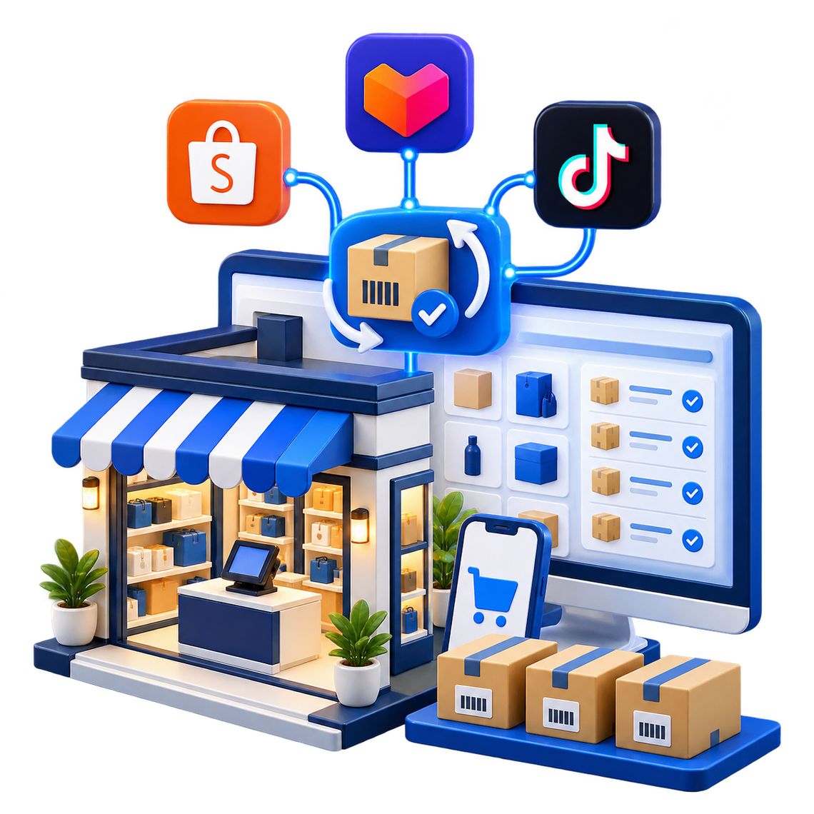 ร้านค้าจิ๋วเชื่อมตลาดสู่คลังกลาง
