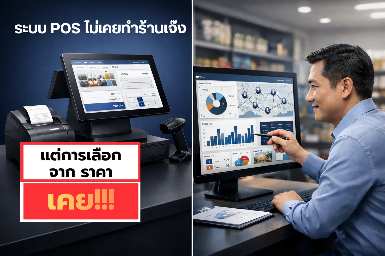 ระบบPOSไม่เคยทำร้านเจ๊ง