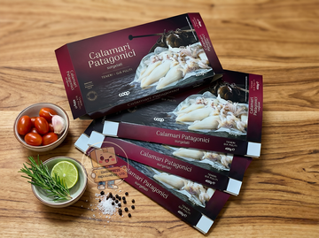 กล่องCalamariปลาหมึก