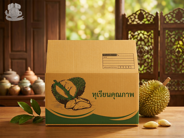 กล่องทุเรียนไปรษณีย์2ลูก