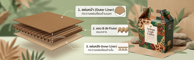 กล่องออฟเซ็ทปะกบลอน B