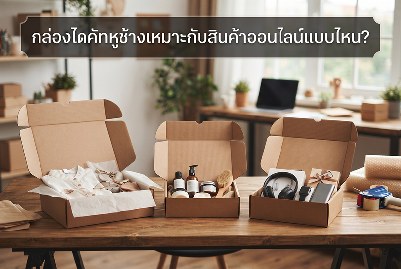 กล่องไดคัทหูช้างเหมาะกับสินค้าออนไลน์แบบไหน (New)