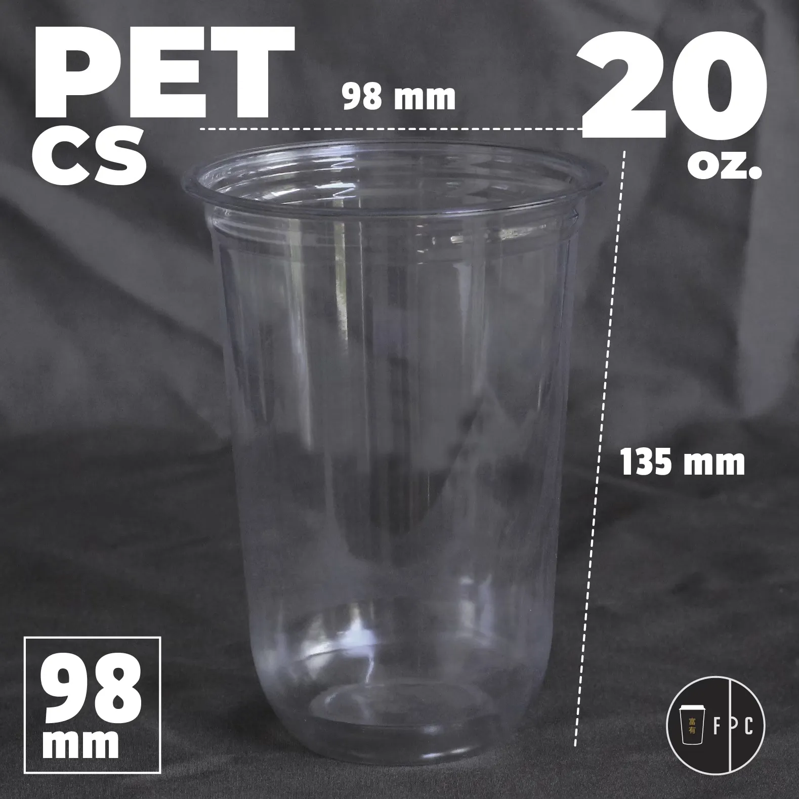 แก้วพลาสติกPETCS-20oz