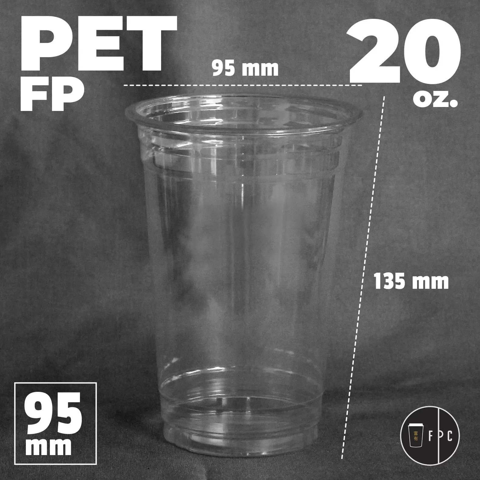 แก้วพลาสติกPETFP-20oz
