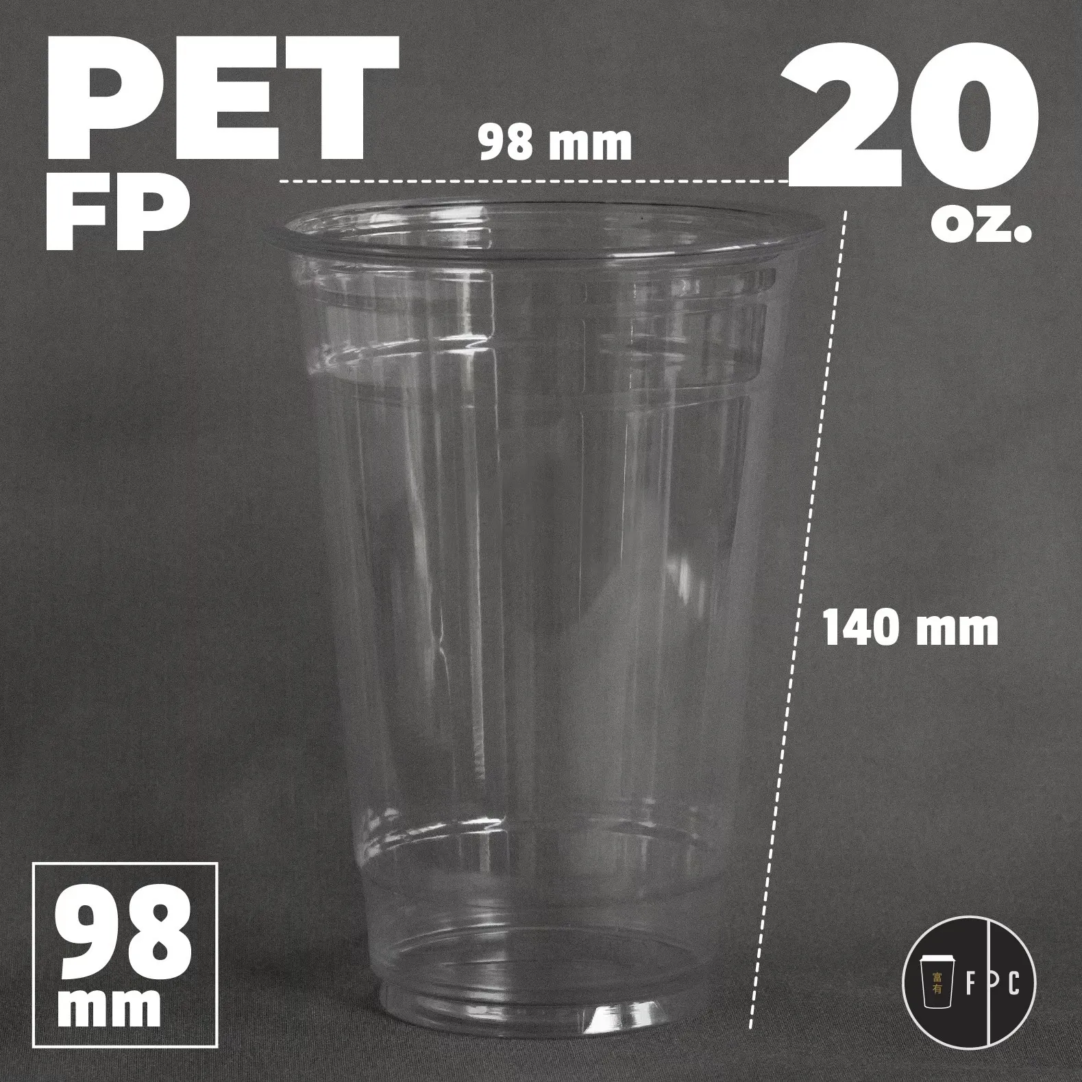 แก้วพลาสติกPETFP-20oz