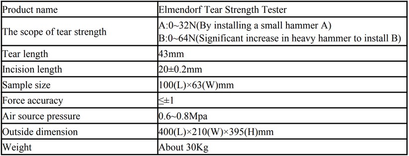 SpecElmendorfTearStrengthTester