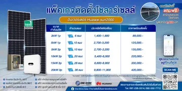 แพ็คเกจติดตั้งโซลาร์เซลล์-หัวเว่ย--2025