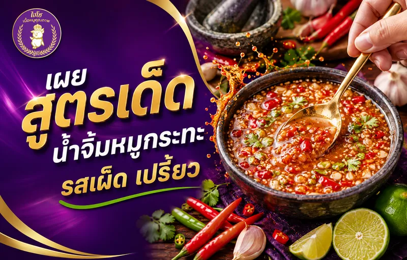 เผยสูตรเด็ดน้ำจิ้มหมูกระทะรสเด็ด