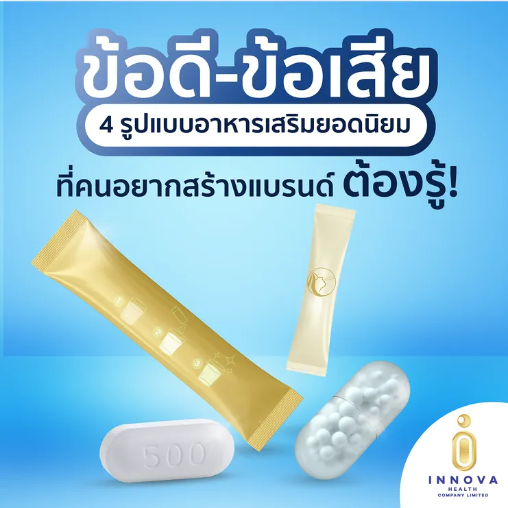 ข้อดี-ข้อเสีย4รูปแบบอาหารเสริมยอดนิยมที่คนอยากสร้างแบรนด์ต้องรู้