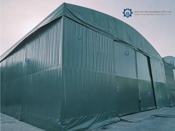 งานเต็นท์โกดังผ้าใบทรงโค้งขนาด12x40x6เมตร(14)