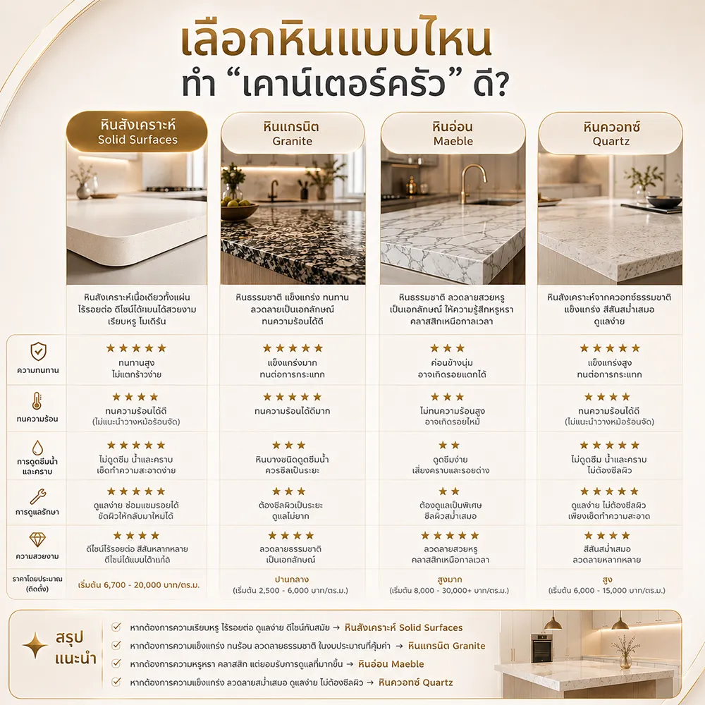 เลือกหินแบบไหน