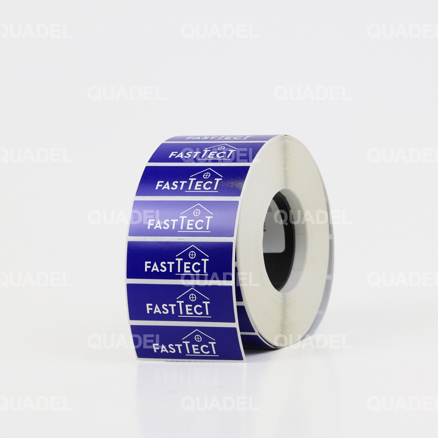 สติ๊กเกอร์ติดทรัพย์สิน โพลีเอสเตอร์ ขาวเงา