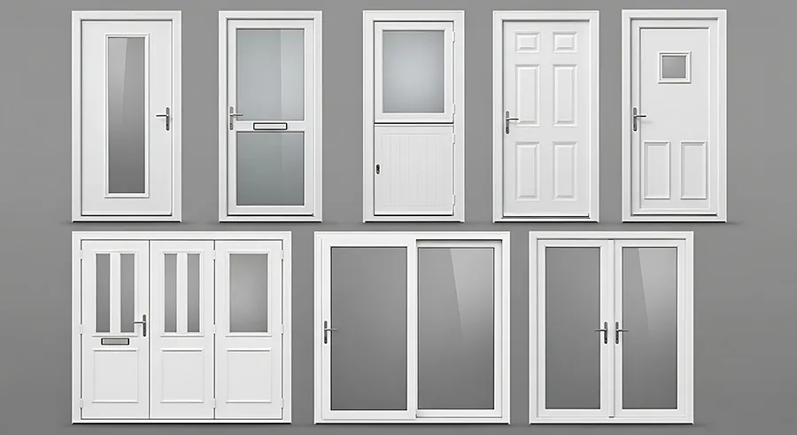ประตู-UPVC-แต่ละแบบสำหรับห้องน้ำ-ห้องนอน-และห้องครัวในบ้าน
