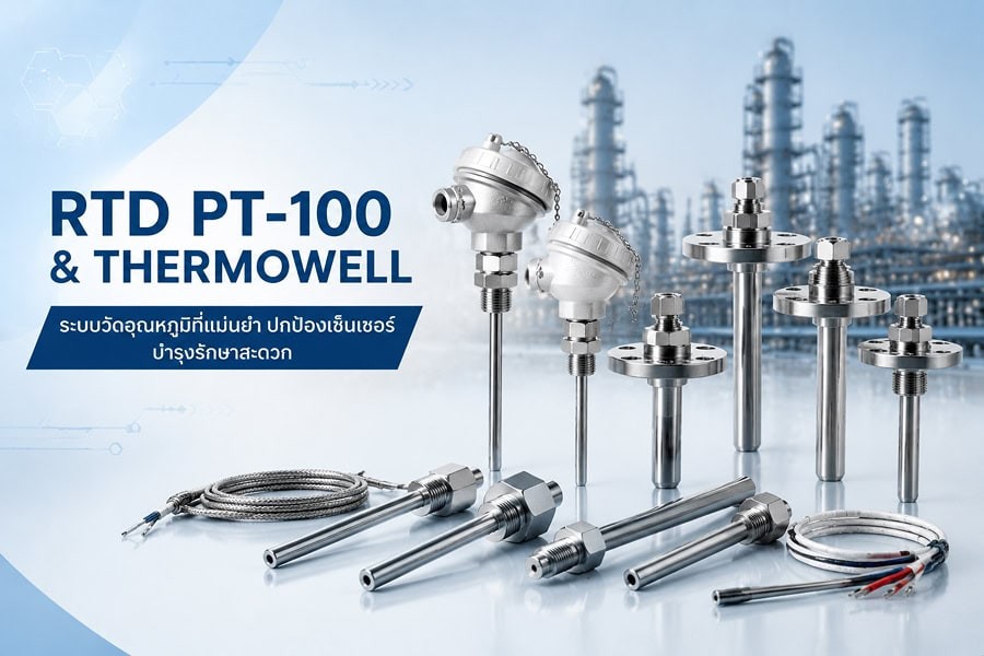 Thermowell สำหรับป้องกันเซ็นเซอร์วัดอุณหภูมิ