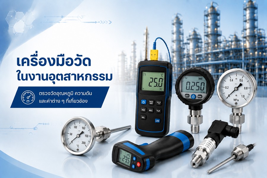 เครื่องมือวัดอุณหภูมิและความดันสำหรับโรงงาน