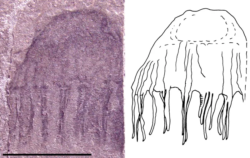 Jellyfish-Fossil-family-Narcomedusae-class-Hydrozoa