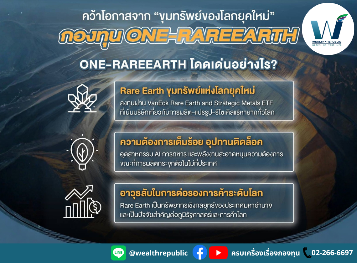 กองทุนเปิด วรรณ แรร์เอิร์ธ (ONE-RAREEARTH) ⛏️🌟