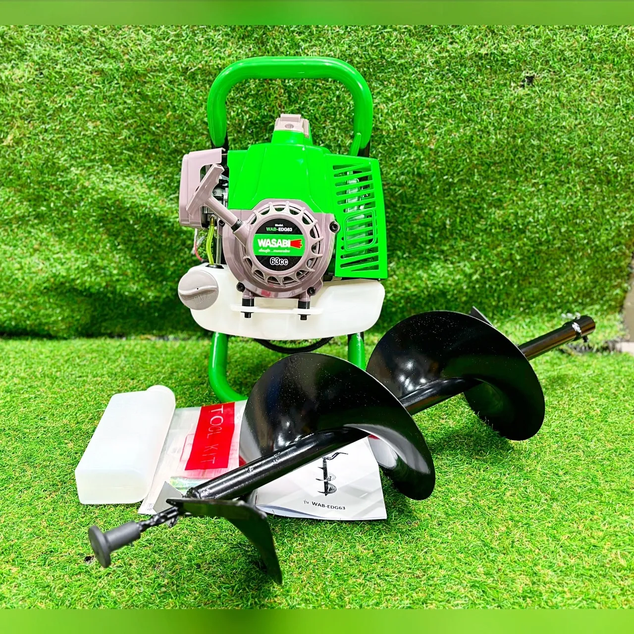 WASABI เครื่องเจาะดิน รุ่น WAB-EDG63 WAB-DRILL8 63CC 4แรงม้า (พร้อมดอก ...
