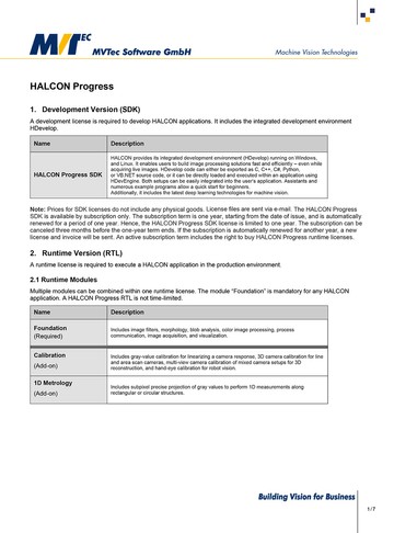 HALCON-Progress