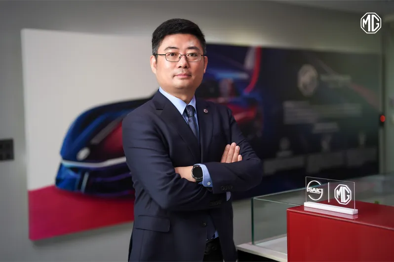 Mr. Jiang Hui with Logo