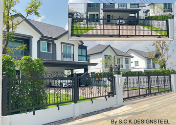 ประตูเหล็กอิตาลี-สไตล์โมเดิร์น-เรียบหรู-Wrought-Iron-Gate-Modern-Classic