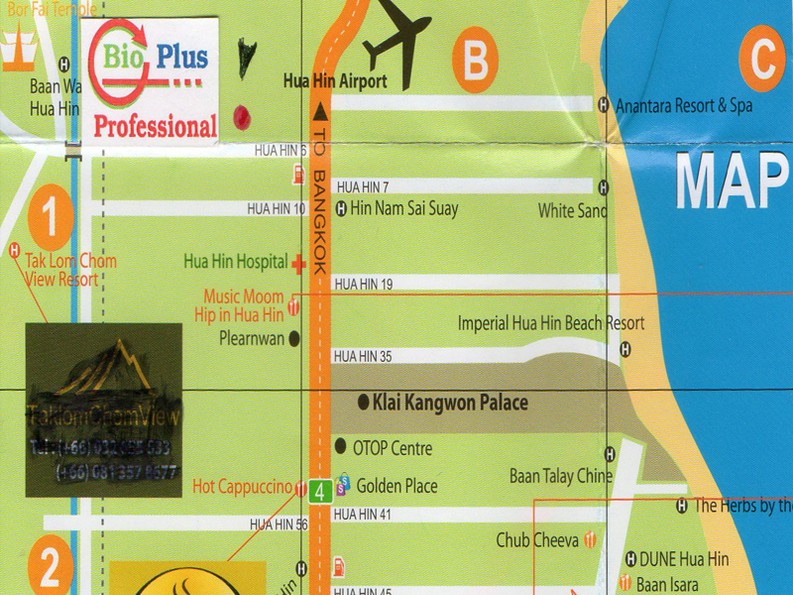 แผนที่หัวหิน