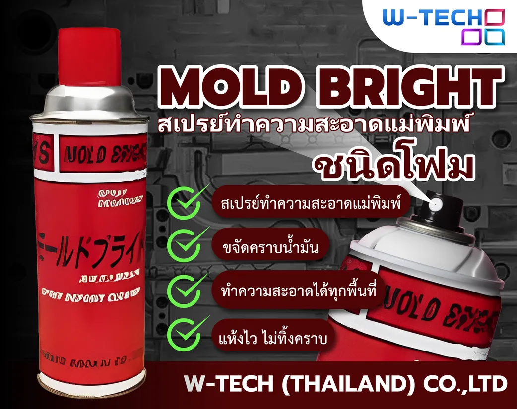 MOLDBRIGHTสเปรย์โฟมขจัดคราบแก๊ส