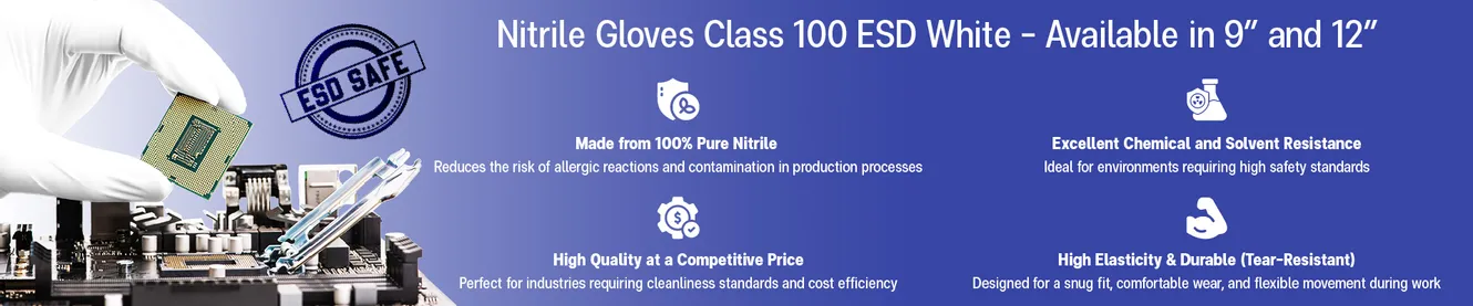 ESDNitrileglovesclass100