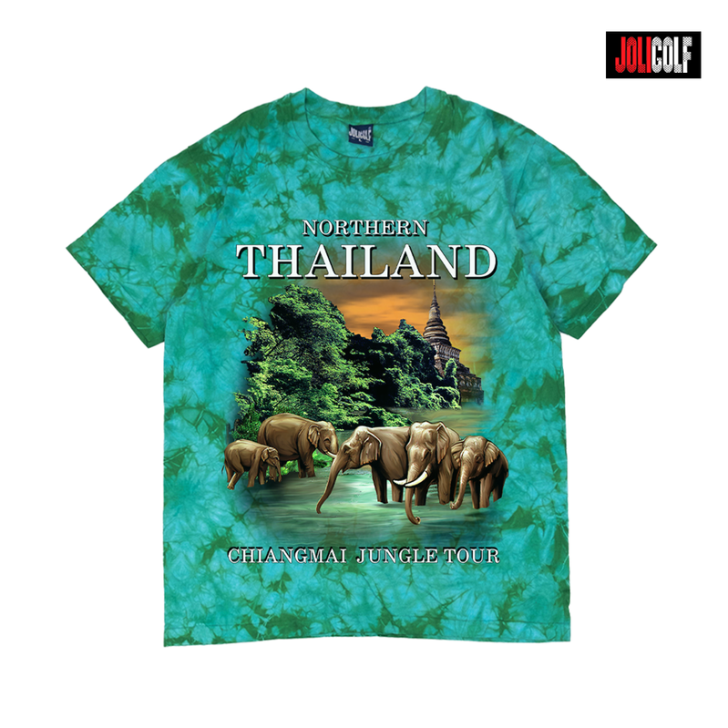 604ช้างเชียงใหม่มัดย้อมเขียวมิ้น