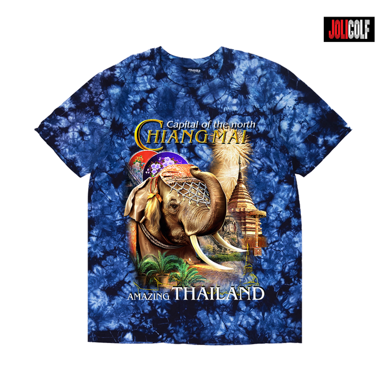 689ช้างทรงเครื่องมัดย้อมกรม