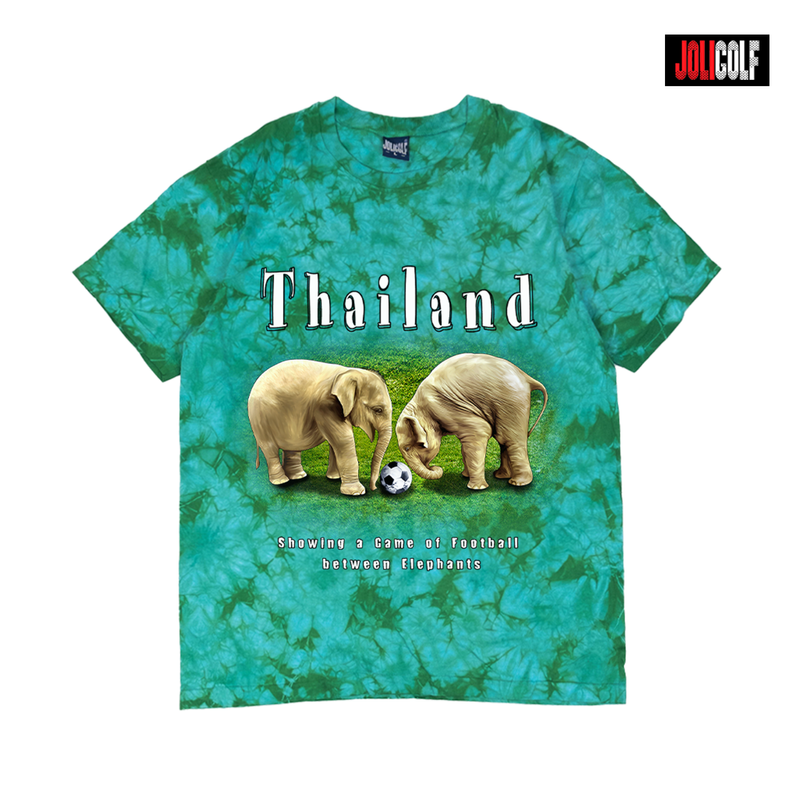 937ช้างเตะบอลคู่มัดย้อมเขียวมิ้น