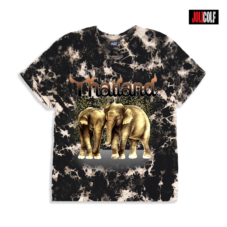 940ช้างน้ำตาล2ตัวTie-dye