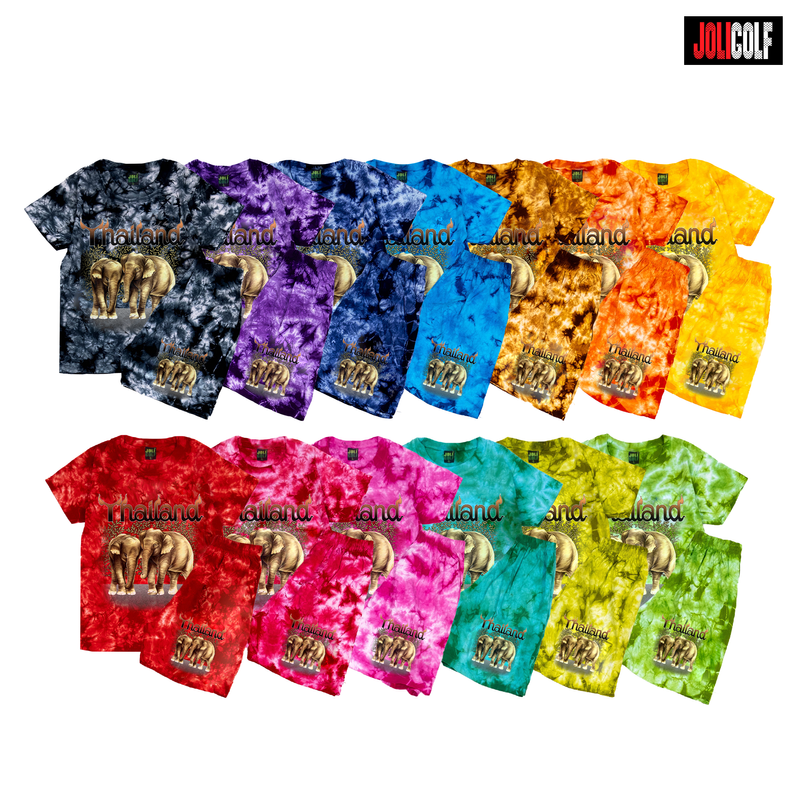 940ช้างน้ำตาลKid-setTie-dye