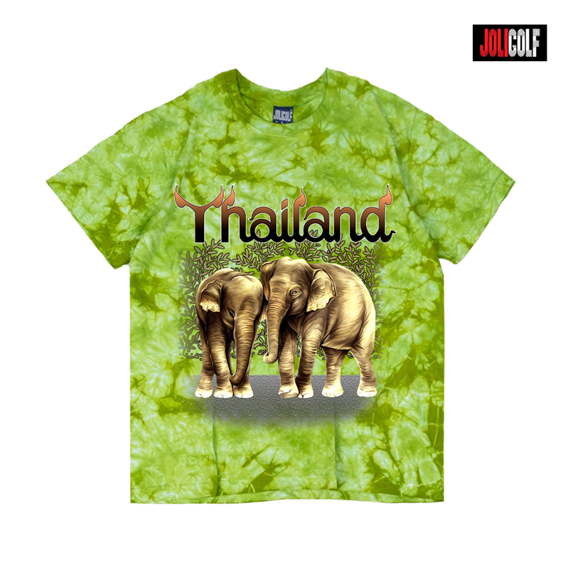 940ช้างน้ำตาลมัดย้อมเขียว