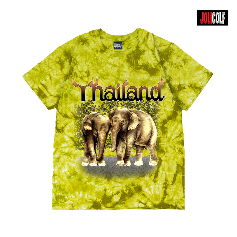 940ช้างน้ำตาลมัดย้อมเขียวมะนาว