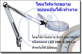 โคมไฟแว่นขยาย