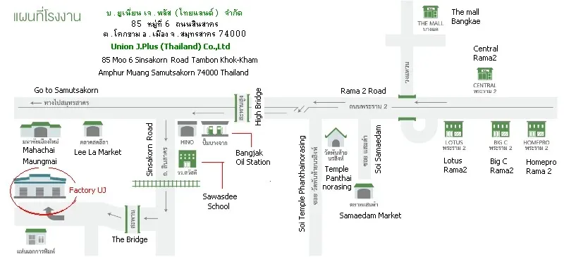 ที่ตั้งโรงงาน
