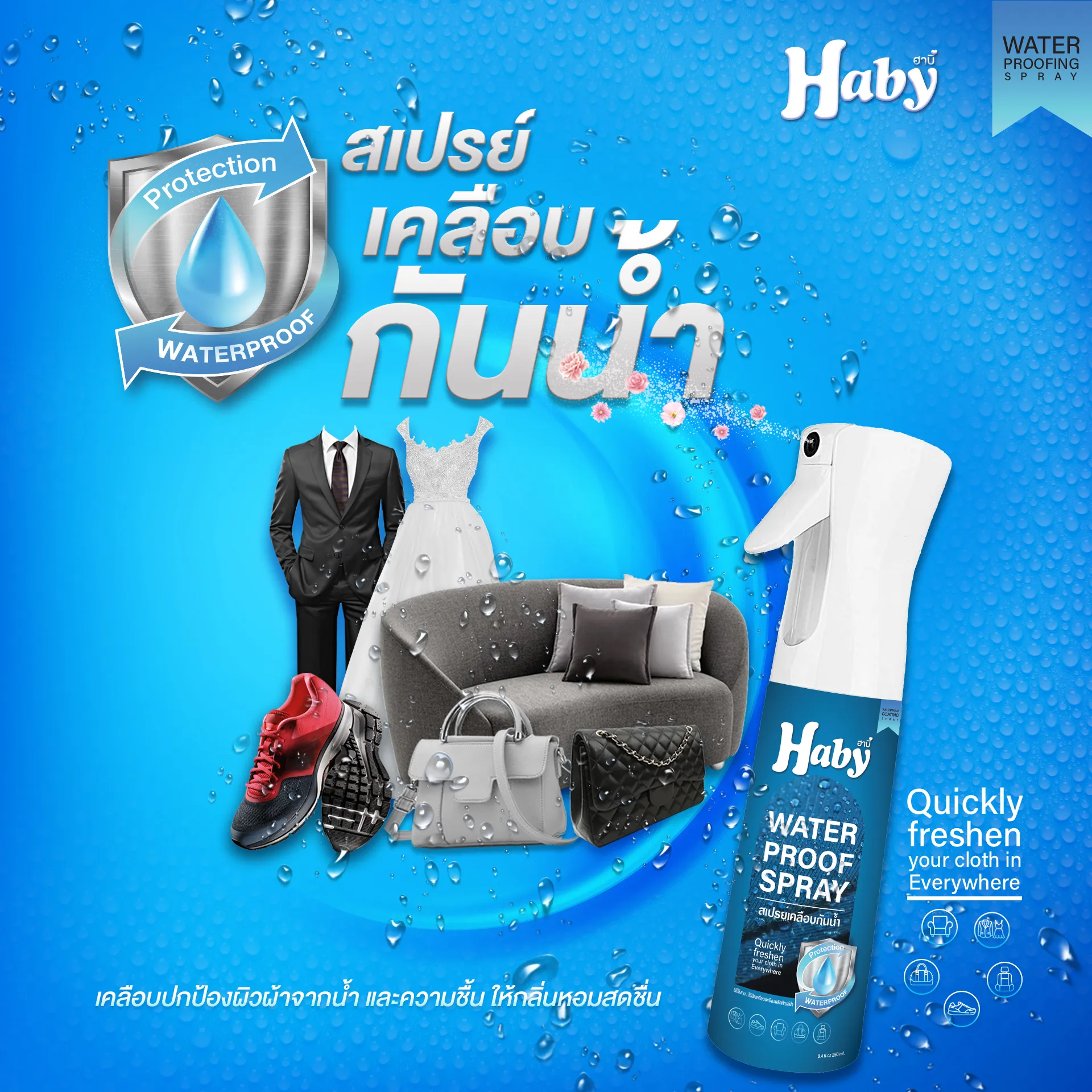 ผลิตภัณฑ์ปกป้องพร้อมบูสกลิ่นหอม 250 ml