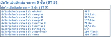 บันไดติดล้อรุ่นST5รายละเอียด