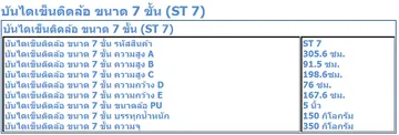 บันไดติดล้อรุ่นST7รายละเอียด