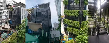 บันไดหนีไฟแบบมีกันตกด้านหลังและชานพักบันไดserviceคุณออยผลิตโดยบริษัทเฮียร์วีอาร์ไทยแลนด์จำกัด089-1468234